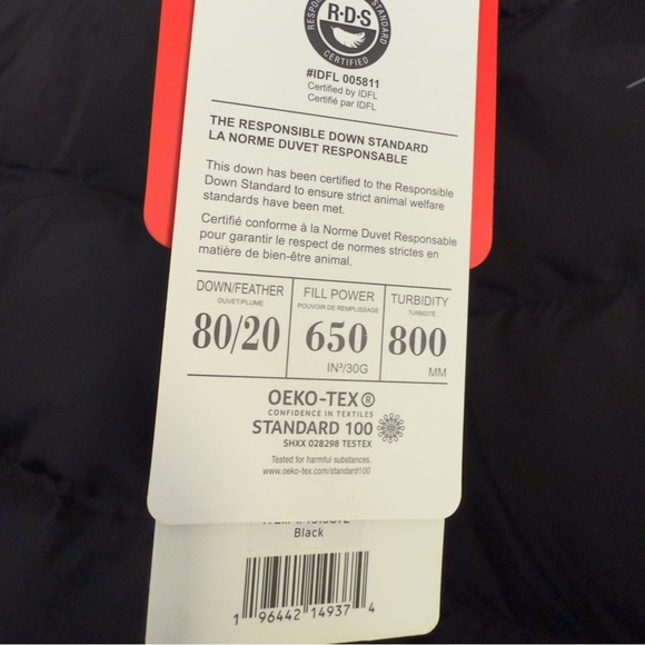 Eddie Bauer 650 puffer jacket NWT in Black Size: M - Picture 4 of 4